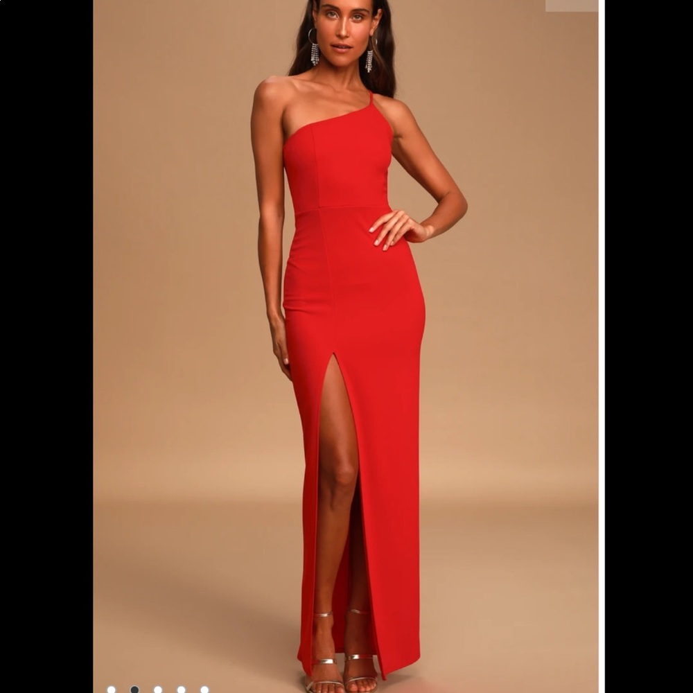 BRAND NEW RED ONE SHOULDER DRESS
